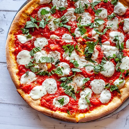 Mouth watering Margherita pizza