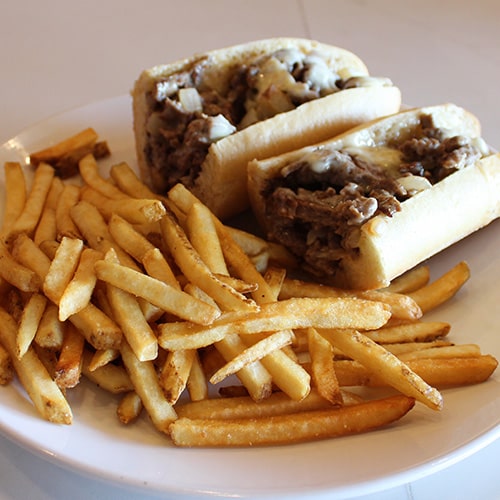Try our Cheesesteak Hoagie
